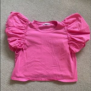 Zara Pink Poplin Top!!